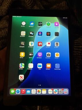 Apple iPad Tablet - Black Front with Colorful Display